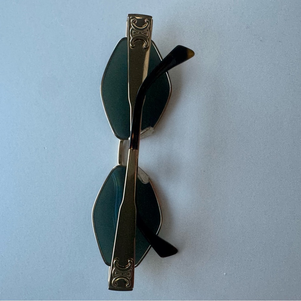 Celine Geometric Gold Sunglasses - Picture 2 of 3